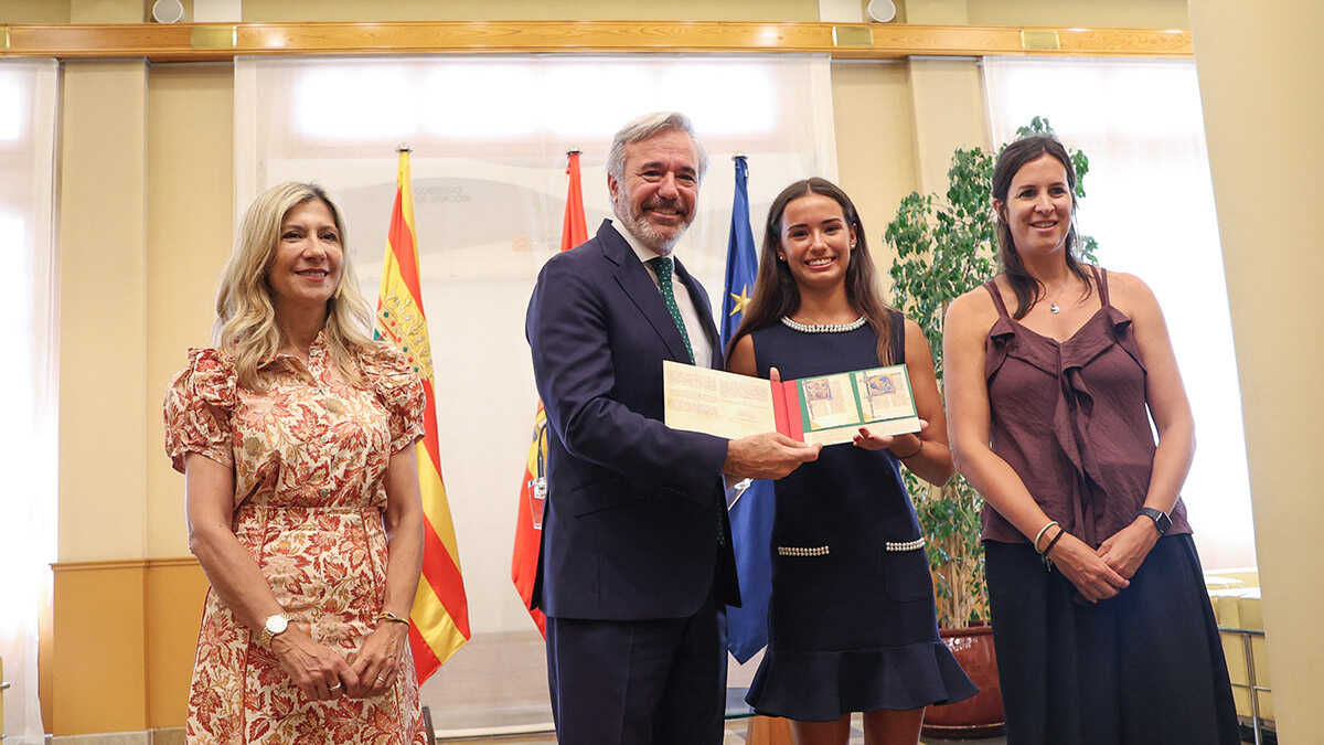 Inés Bergua erhält die Medaille für sportliche Verdienste Aragoniens: „Es ist die größte Ehre, die ich erhalten kann“
