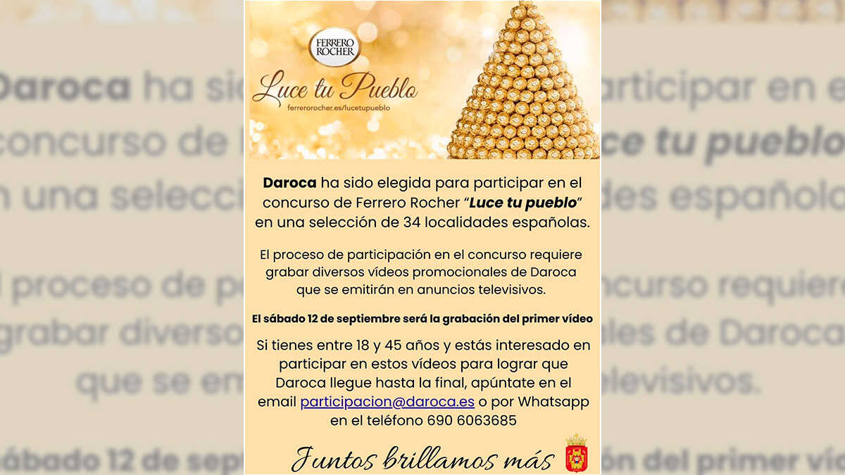 Das aragonesische Dorf, das Ferrero Rocher für „Luce tu pueblo“ aus 34 Orten ausgewählt hat
