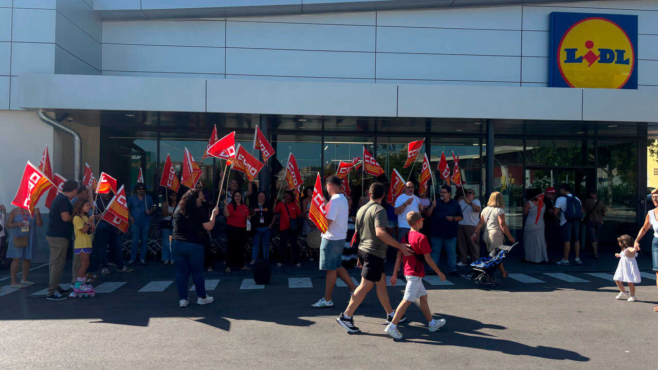 Protest bei Lidl in Zaragoza wegen Personalmangels und höherer Arbeitsbelastung