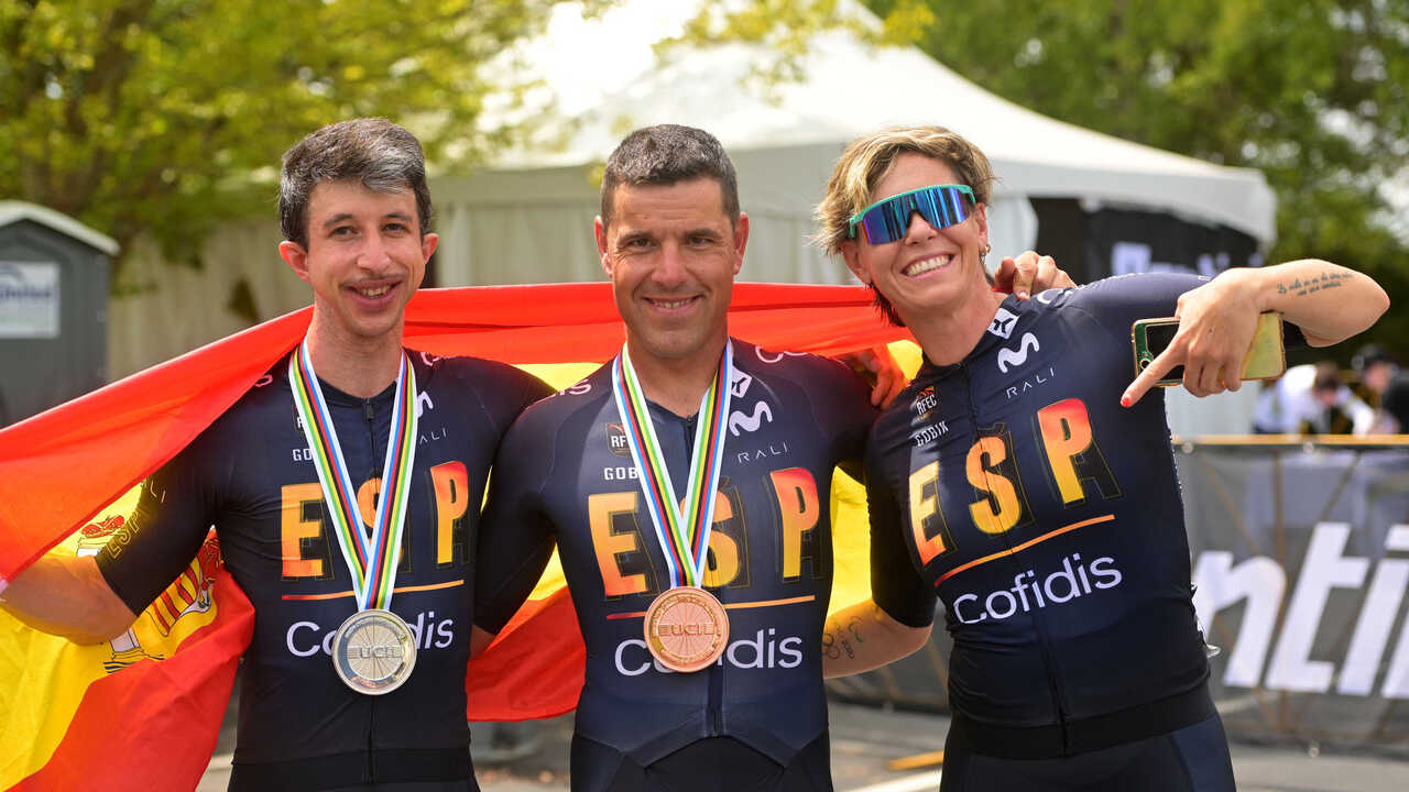 Aragon holt zwei Medaillen bei der Rad-WM: Silber für Juan Alberto Jiménez und Bronze für Eduardo Santas