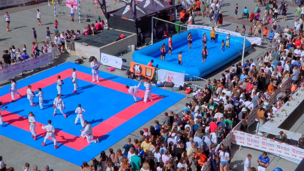 Von Bogenschießen bis Datchball: Diese Sportarten können am Wochenende auf der Plaza del Pilar kostenlos ausprobiert werden