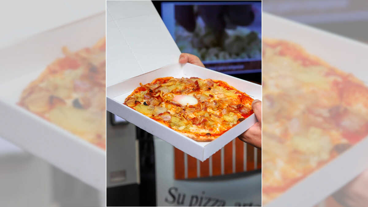 Neuer 24-Stunden-Pizzaautomat kommt in dieses Viertel von Zaragoza: in nur drei Minuten fertig