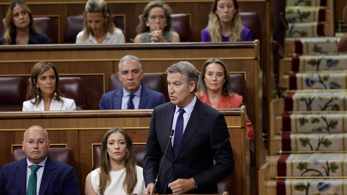 Feijóo wirft Sánchez vor, kein freier Präsident zu sein: „Wenn Marokko auspackt, sind Sie weg“