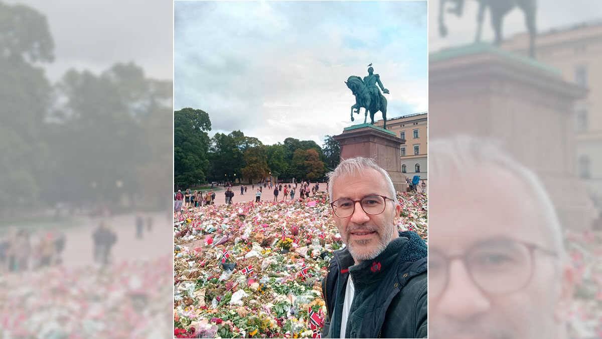 Ein Mann aus Zaragoza beim Staatsbegräbnis von König Harald: „Das norwegische Volk zeigt großen Respekt“