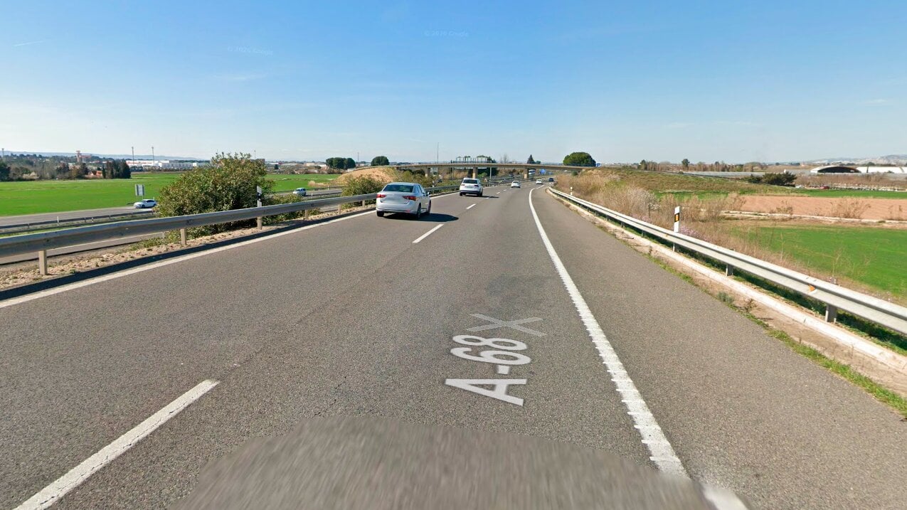 Drei Verletzte nach Überschlag ihres Kleintransporters auf der A-68 bei Zaragoza