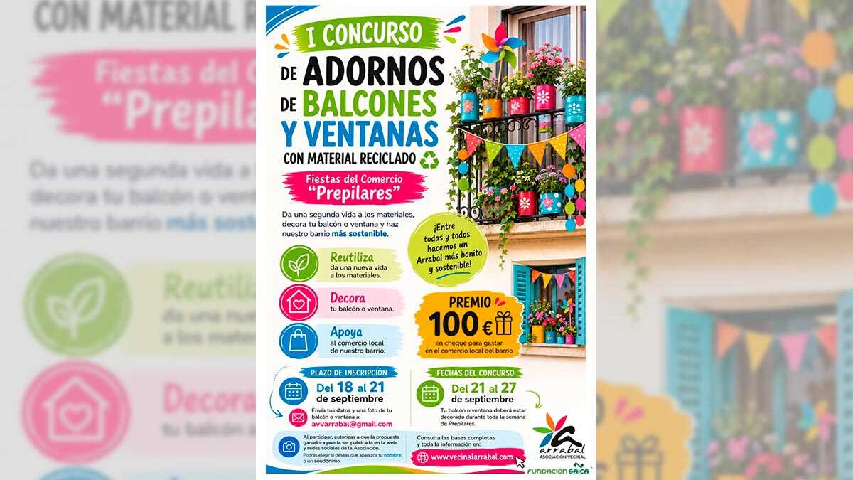 Das Viertel in Zaragoza sucht den schönsten Balkon: 100 Euro zu gewinnen