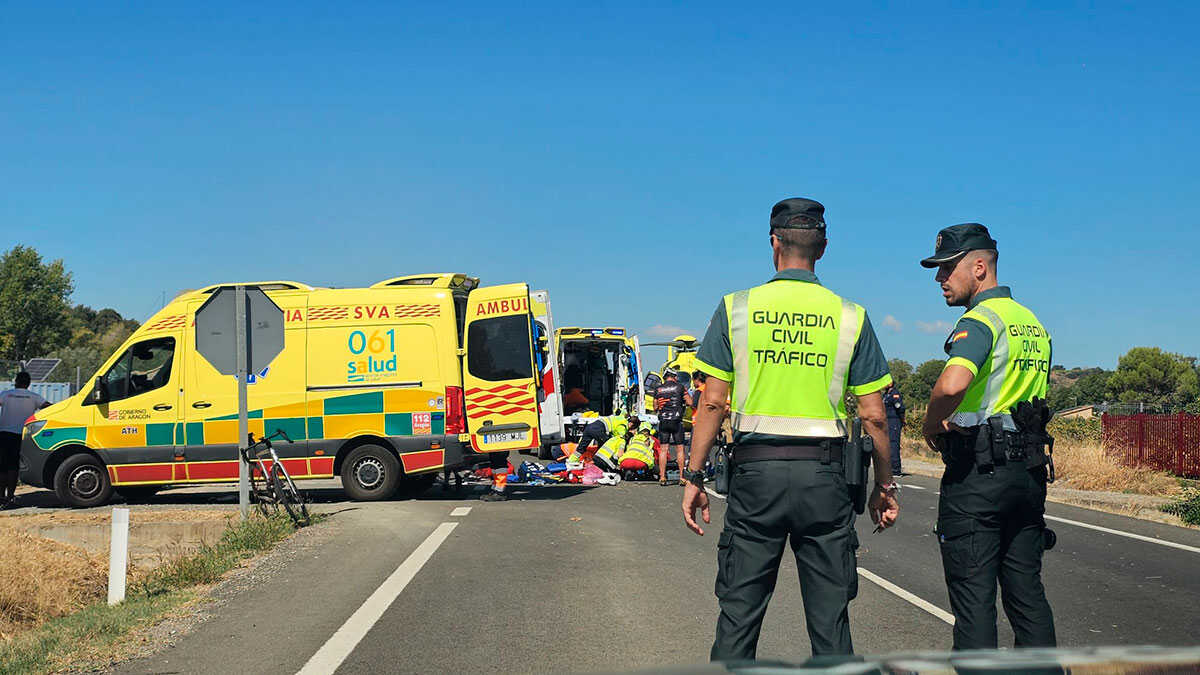 63-jähriger Radfahrer nach Sturz in Barbastro schwer verletzt