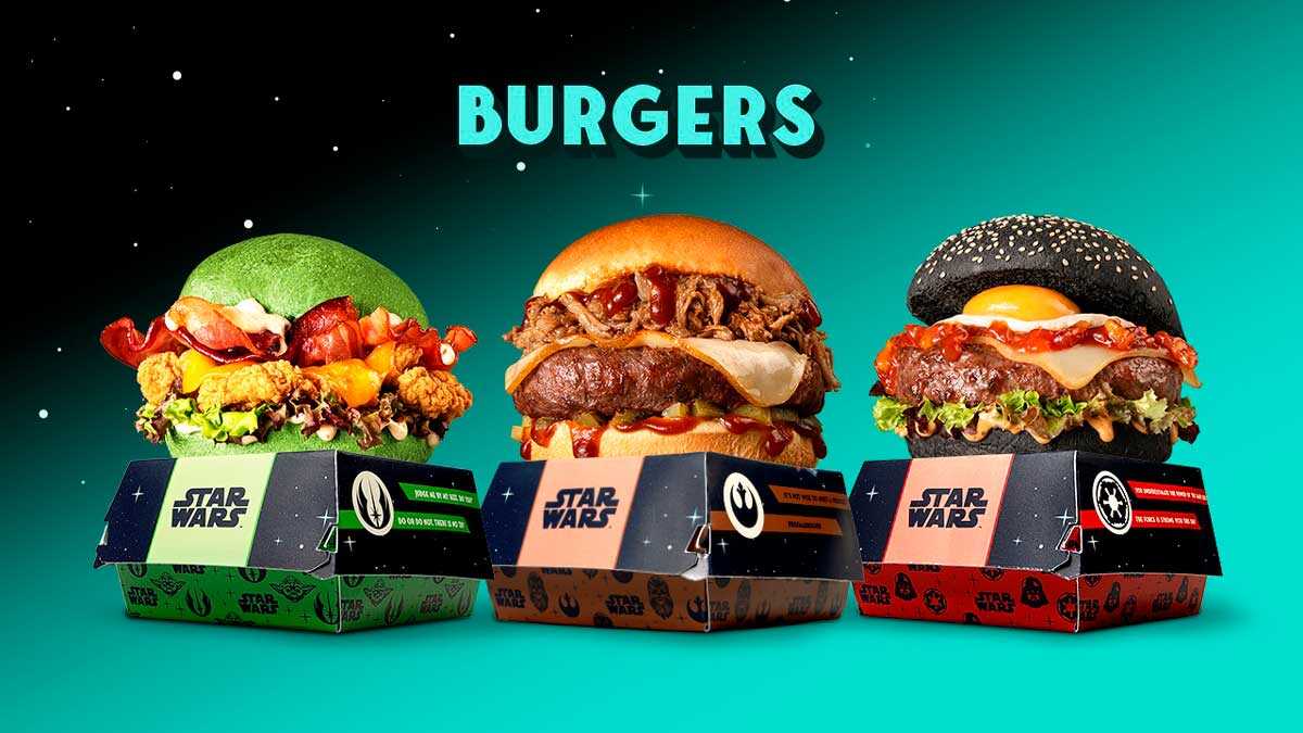 Star Wars erobert Zaragozas Lieferdienst mit limitierter Burger-Edition nach Darth Vader und Yoda