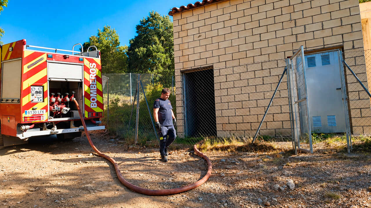 Dürre und Brände treiben Wasserverteilung in Huesca auf Rekordwert