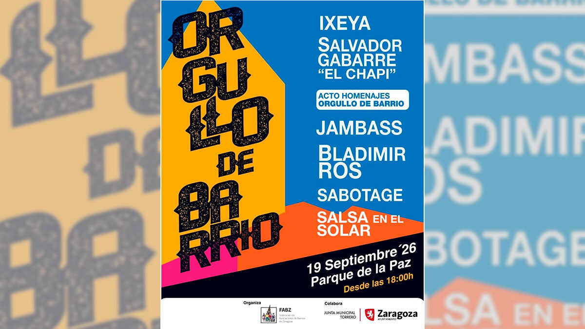 Das neue Stadtteilfestival von Zaragoza kommt nach La Paz: komplettes Programm und Uhrzeiten