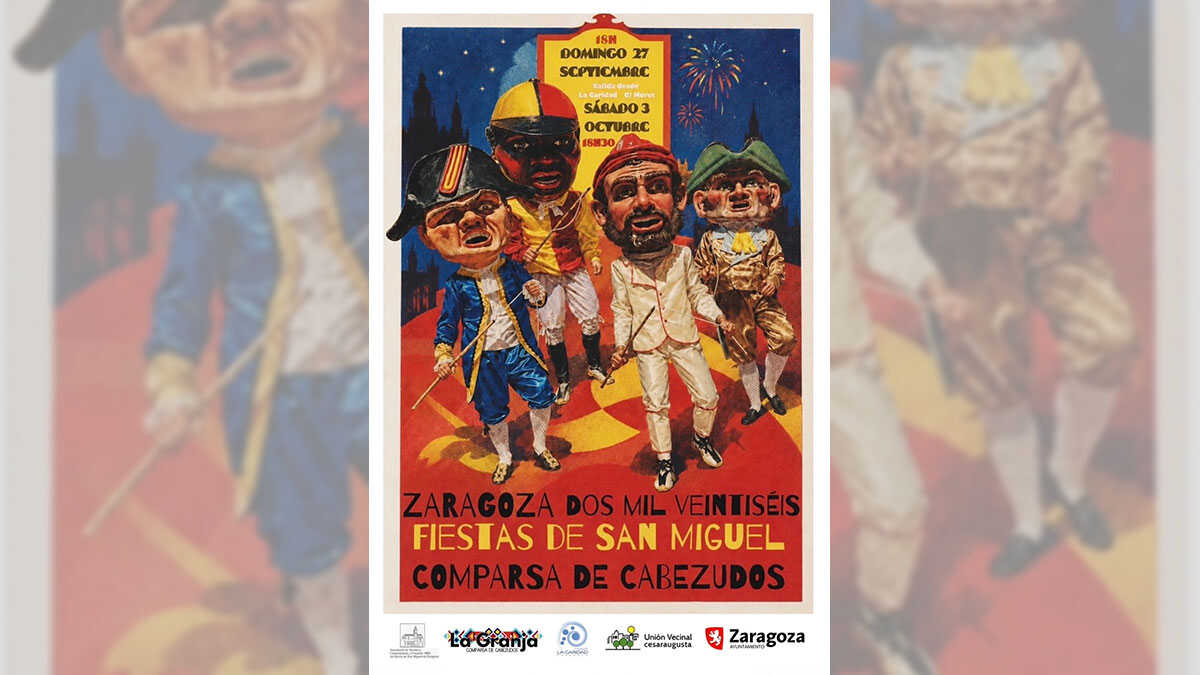 Die Cabezudos ziehen an diesem Sonntag durch diese Straßen von Zaragoza: Die San-Miguel-Feste kehren zurück