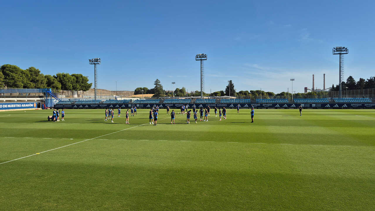 Real Zaragoza absolviert letztes Training vor der Reise nach Ibiza – Ander Herrera fehlt
