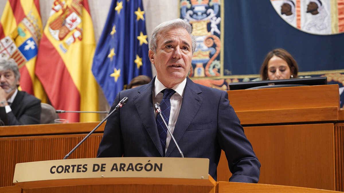 Azcón stellt sich im Parlament Aragón drei Fragen zu seiner Regierung, Energie und dem ländlichen Raum