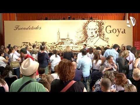 Vor 10 Jahren in Aragón: Fuendetodos stellte mit dem größten Schokoladenbild der Welt einen Guinness-Rekord auf