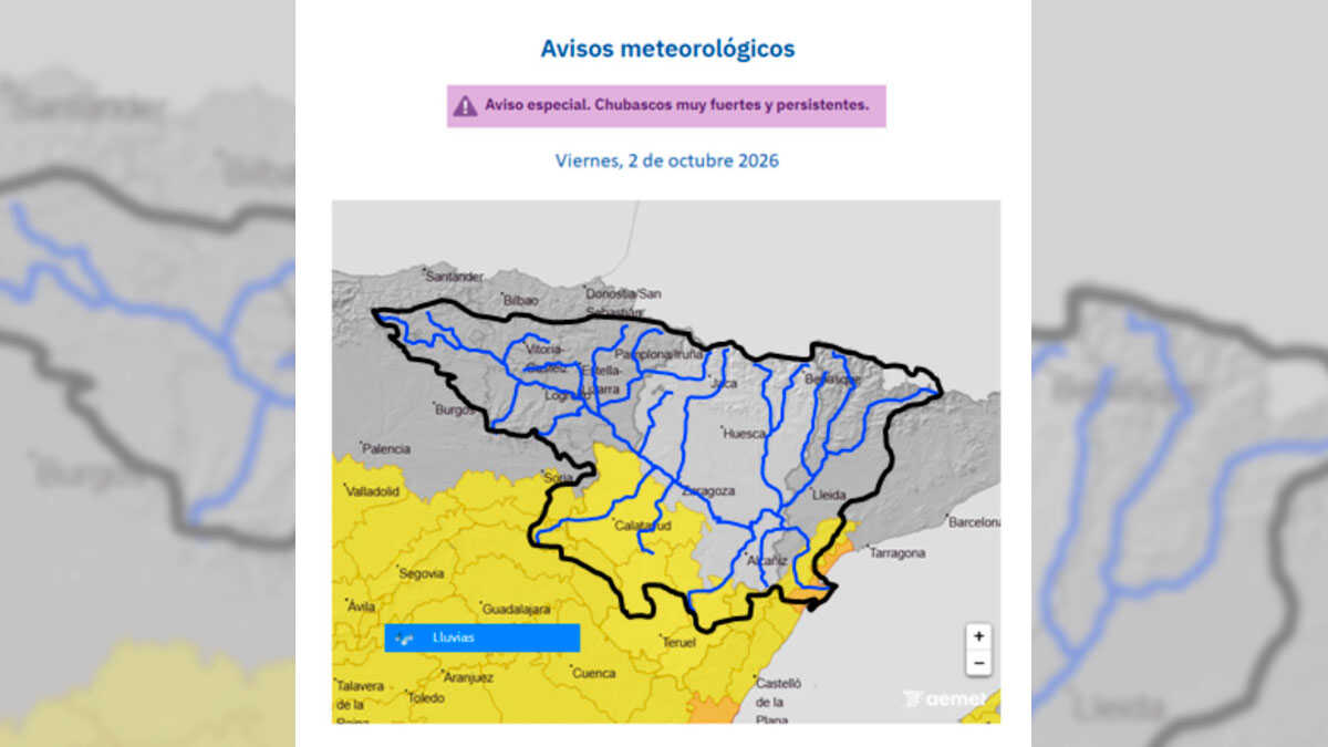 Aemet-Warnungen vor neuer Starkregenlage in Aragón bleiben bestehen
