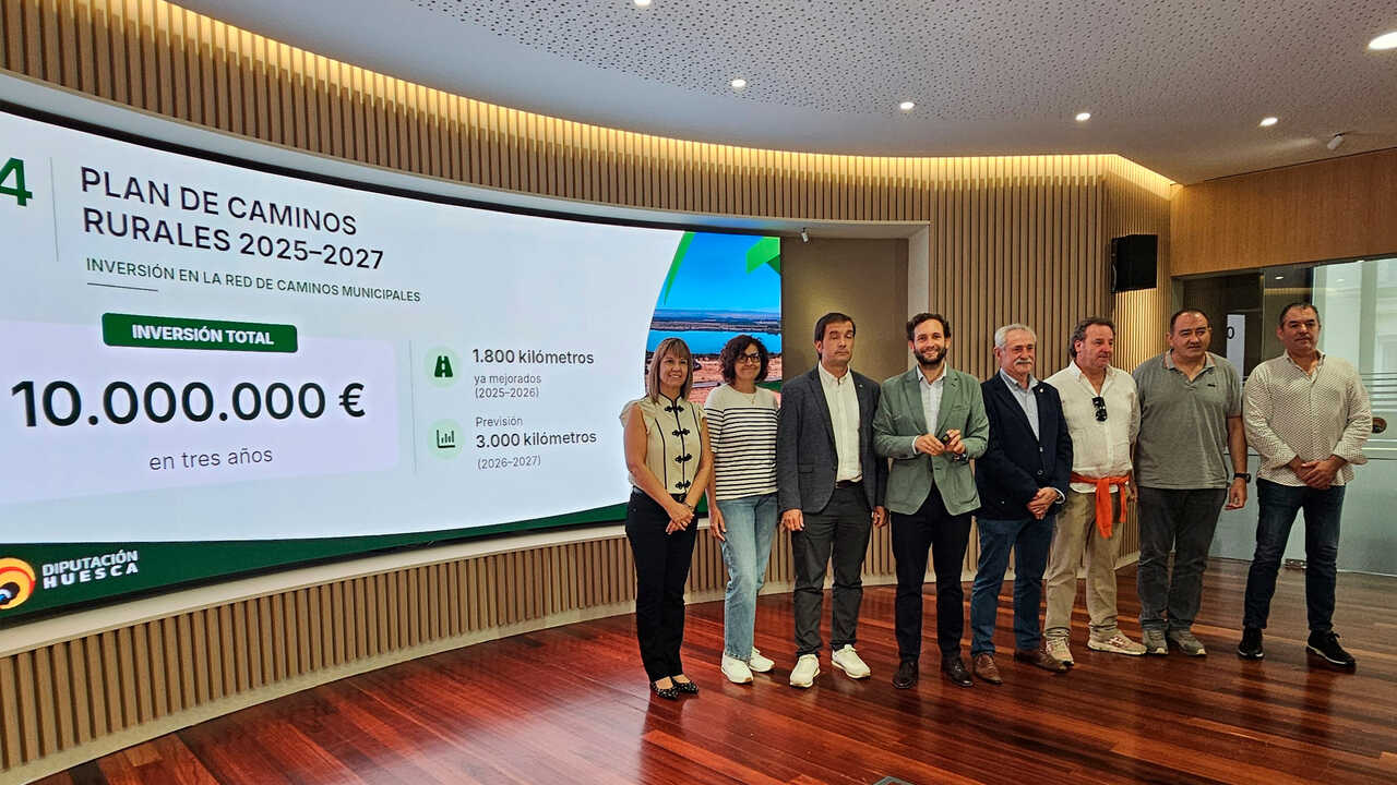Mehr als 4 Millionen Euro für ländliche Wege in der Provinz Huesca
