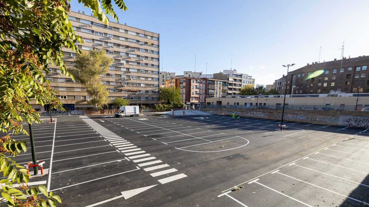 Stadtteil Delicias erhält nach der Neugestaltung eines Grundstücks im Parque Roma 150 Parkplätze