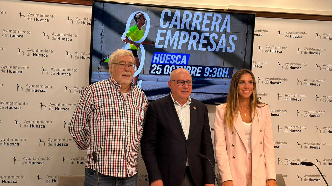 Unternehmen erobern Huescas Straßen beim III. ESIC-Unternehmenslauf