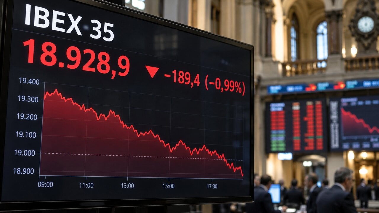 IBEX verliert erstmals seit Juni die Marke von 19.000 Punkten