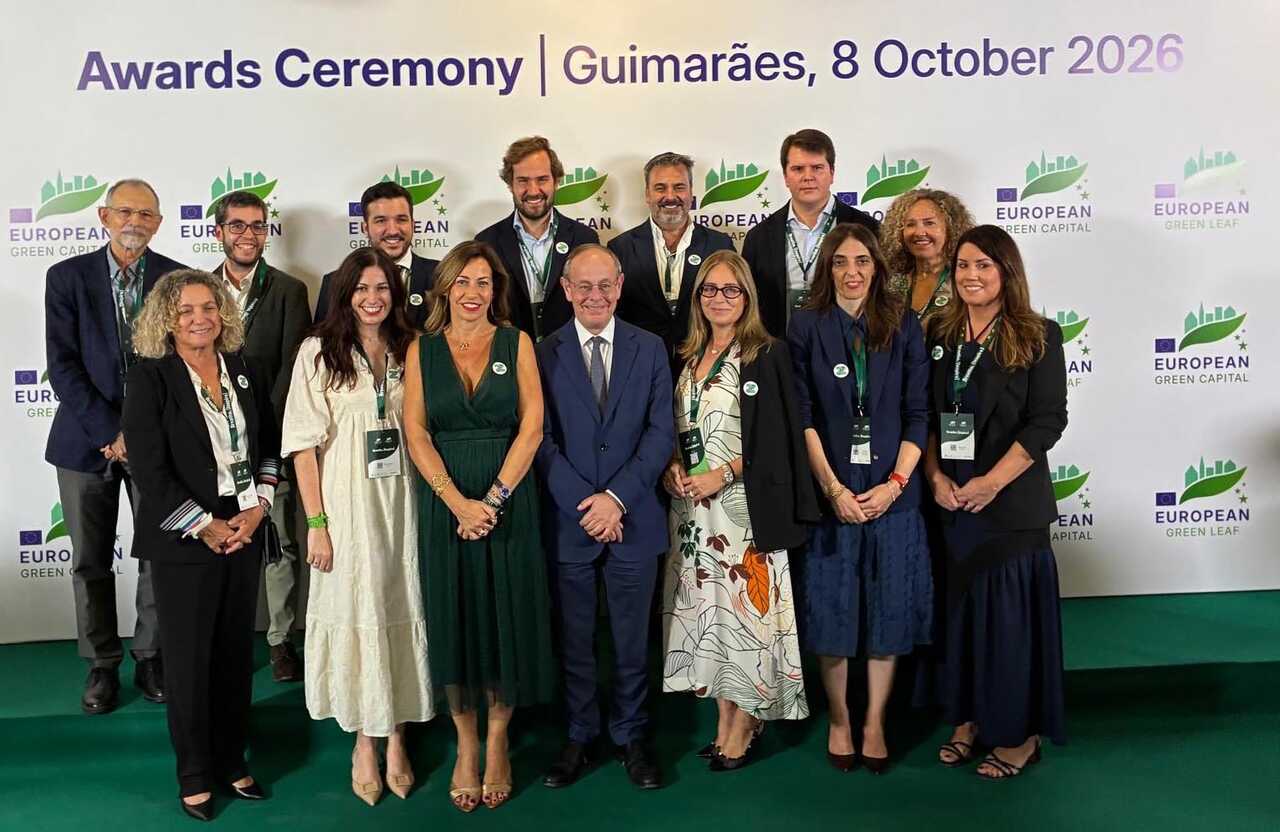 Alles bereit in Guimarães für die große Entscheidung: Zaragoza will Grüne Hauptstadt 2028 werden