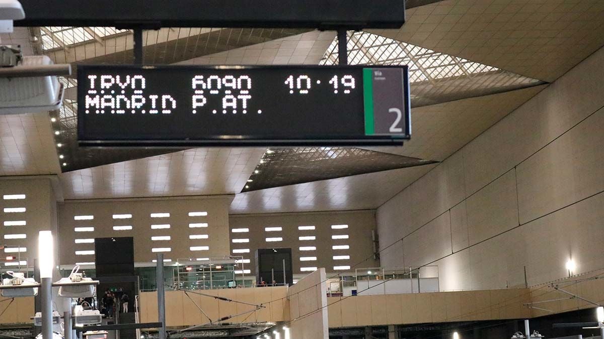 Iryo streicht an diesem Mittwoch vier Züge zwischen Madrid und Barcelona mit Halt in Zaragoza