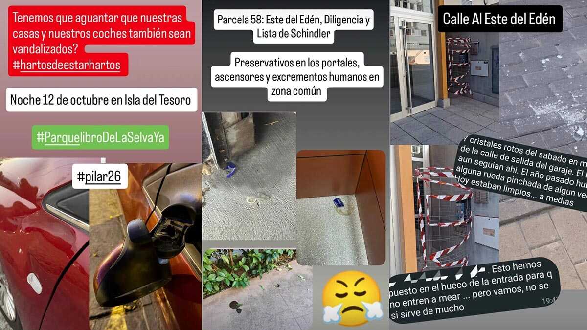 Beschwerden über Schmutz und Vandalismus häufen sich in Valdespartera während des Pilar-Fests