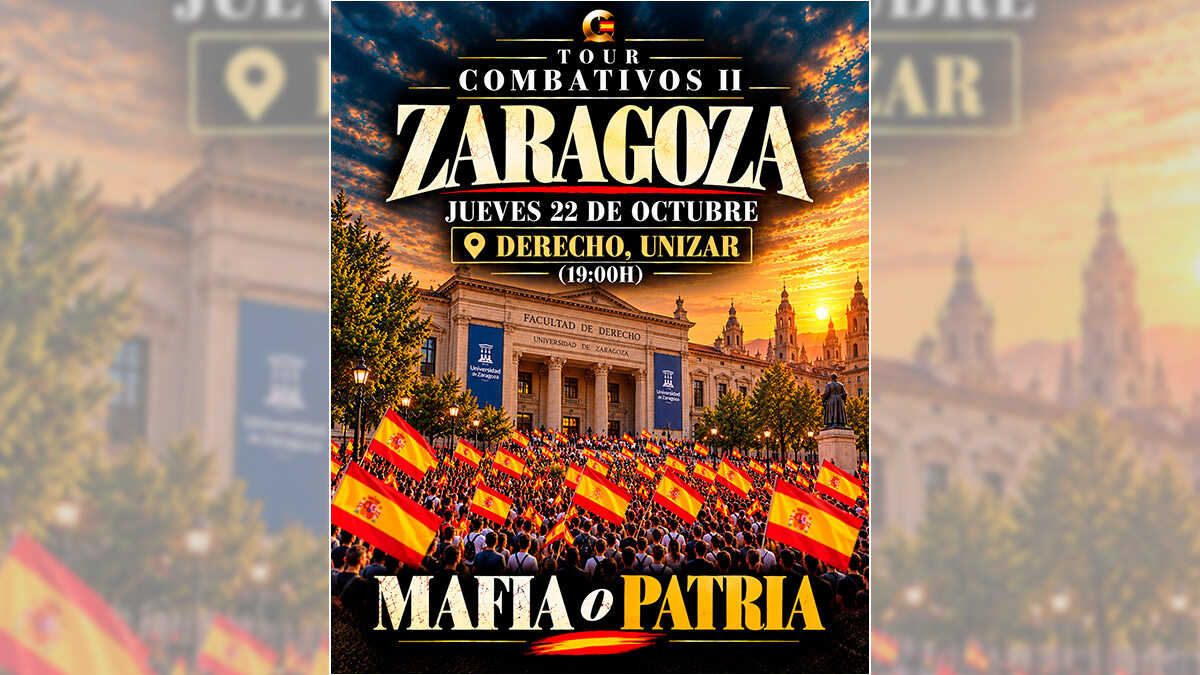 Vito Quiles ignoriert die Universität Zaragoza und hält an seiner Veranstaltung an der juristischen Fakultät fest