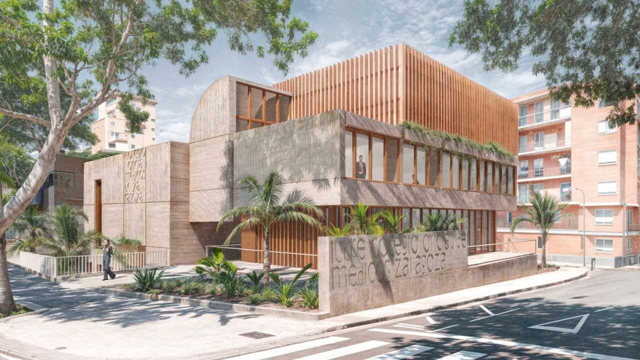 So wird die neue Zentrale der Ärztekammer Zaragoza nach dem Komplettumbau aussehen