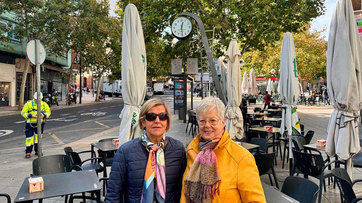 Genoveva und Paquita, Nachbarinnen aus Torrero: „Die Uhr an der Plaza de las Canteras hat immer für viel Leben gesorgt“