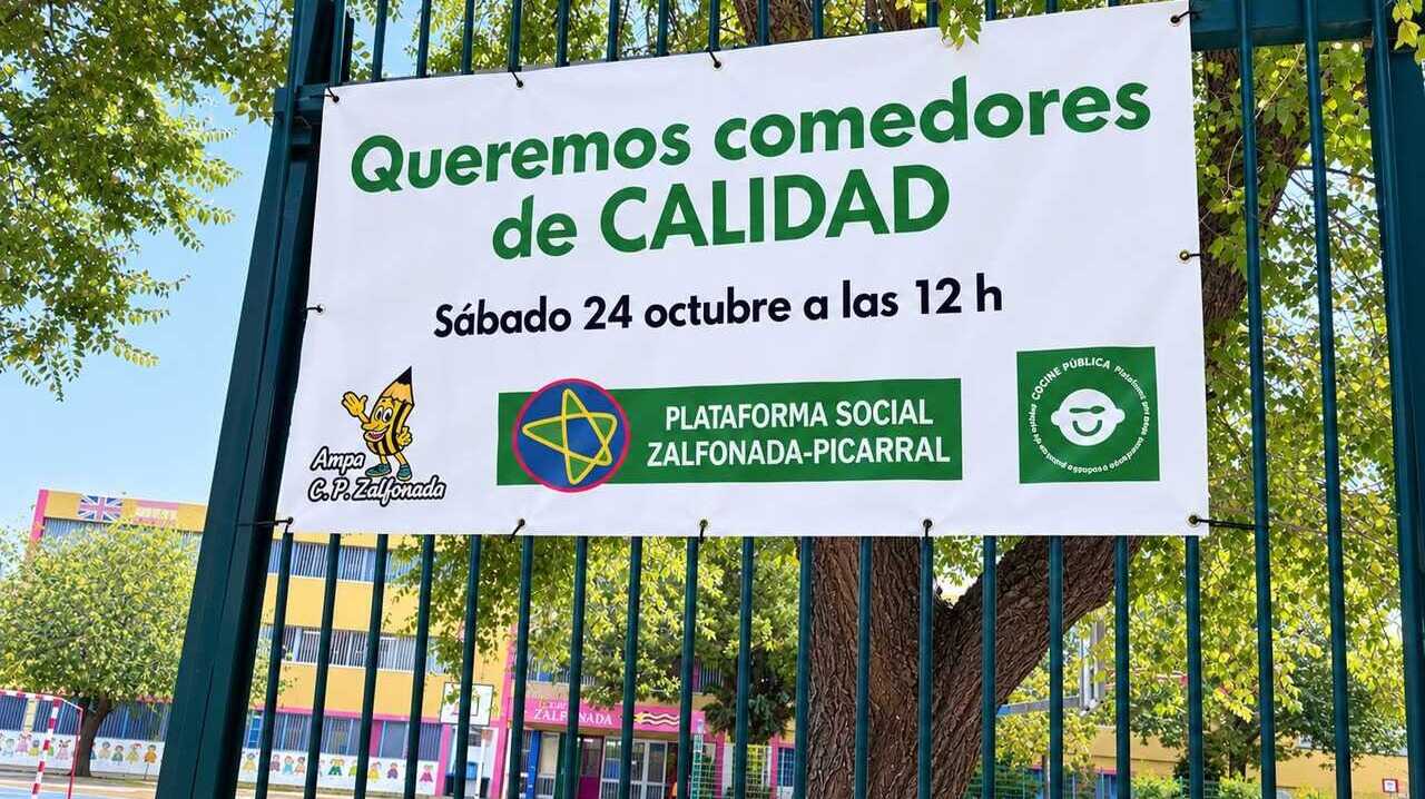 Familien der Schule Zalfonada organisieren Protest-Vermú für eine eigene Küche: „Wir haben die Geringschätzung satt“