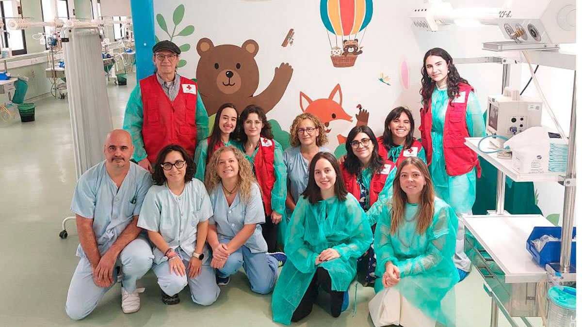 Rotes Kreuz und neun Künstler verwandeln den Kinder-OP-Bereich des Clínico-Krankenhauses in Saragossa