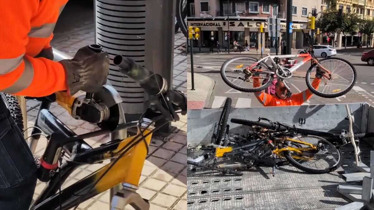 Achtung: Das kann mit deinem Fahrrad passieren, wenn du es auf Zaragozas Straßen zurücklässt