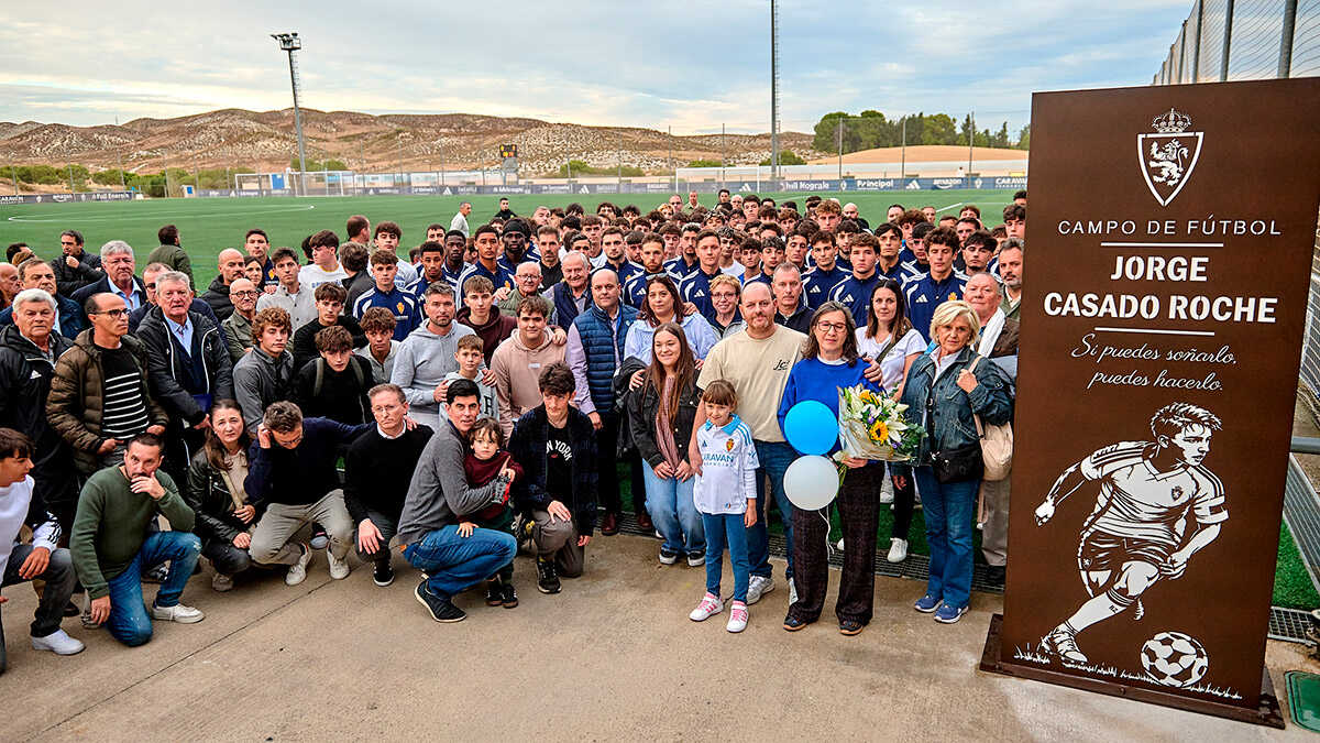 Ein Platz zu seinen Ehren: So erinnert Real Zaragoza in der Ciudad Deportiva an Nachwuchsspieler Jorge Casado